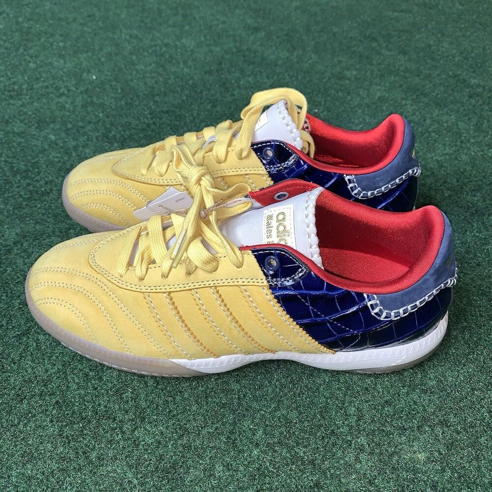 Sz 8 Adidas Wales Bonner Yellow/Blue/Gum Retro Samba Millenium IH8407 Men's